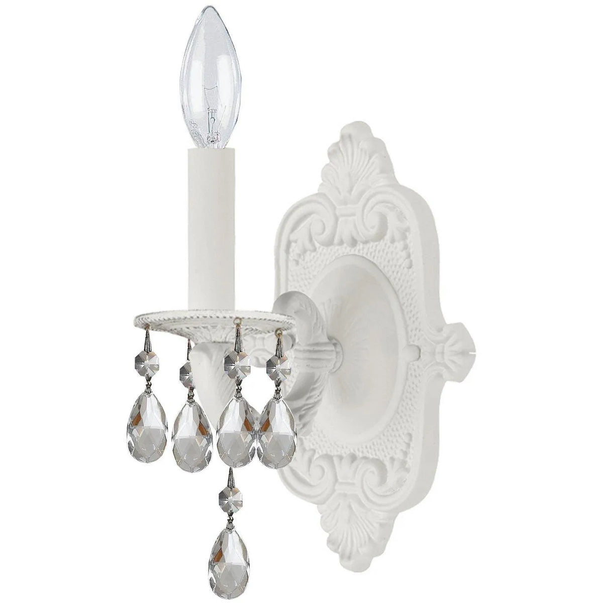 Crystorama - Paris Market One Light Wall Mount - 5021-WW-CL-MWP | Montreal Lighting & Hardware