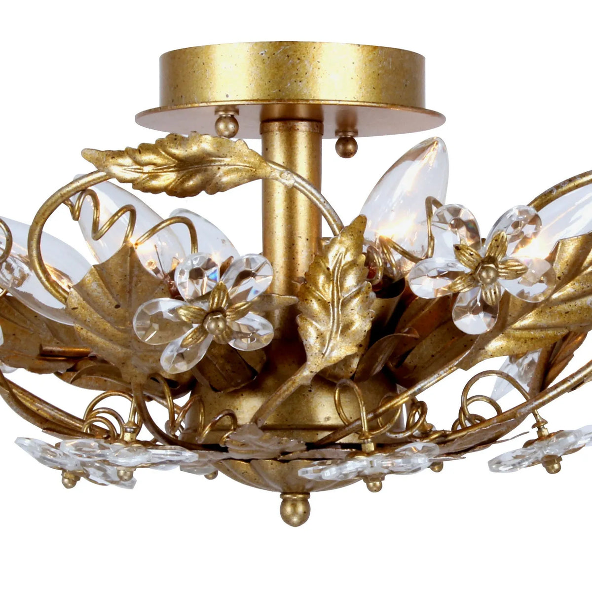 Crystorama - Paris Market Six Light Ceiling Mount - 5316-AW | Montreal Lighting & Hardware