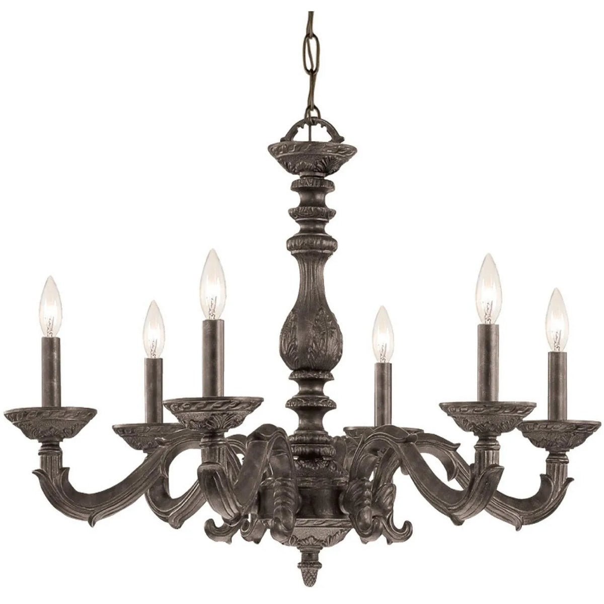 Crystorama - Paris Market Six Light Chandelier - 5126-VB | Montreal Lighting & Hardware