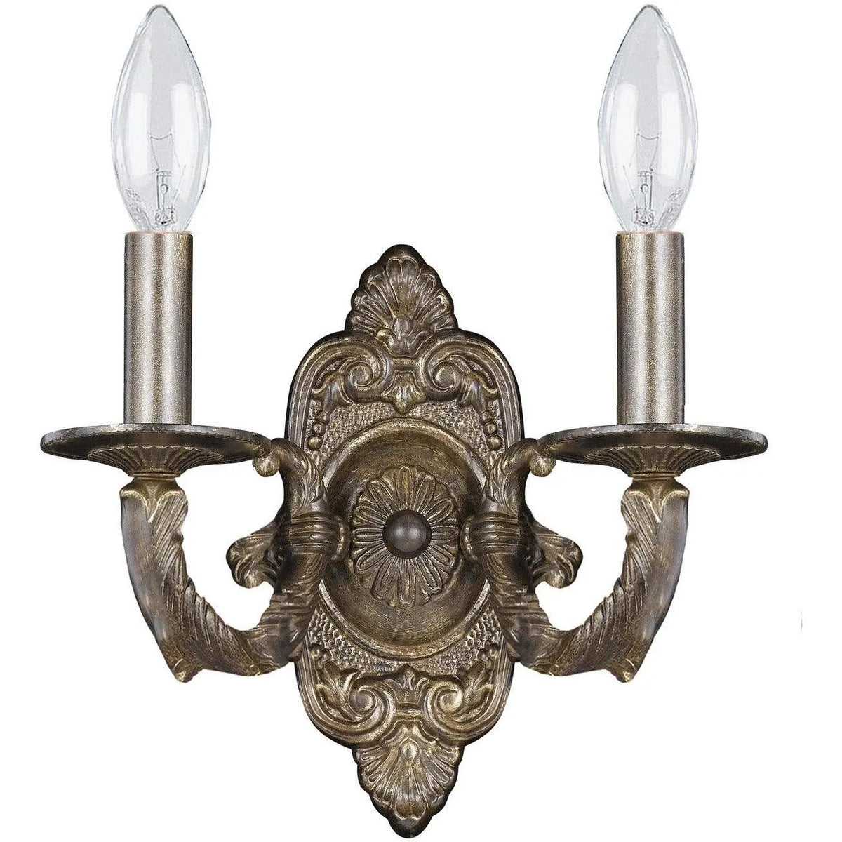 Crystorama - Paris Market Two Light Wall Mount - 5122-VB | Montreal Lighting & Hardware