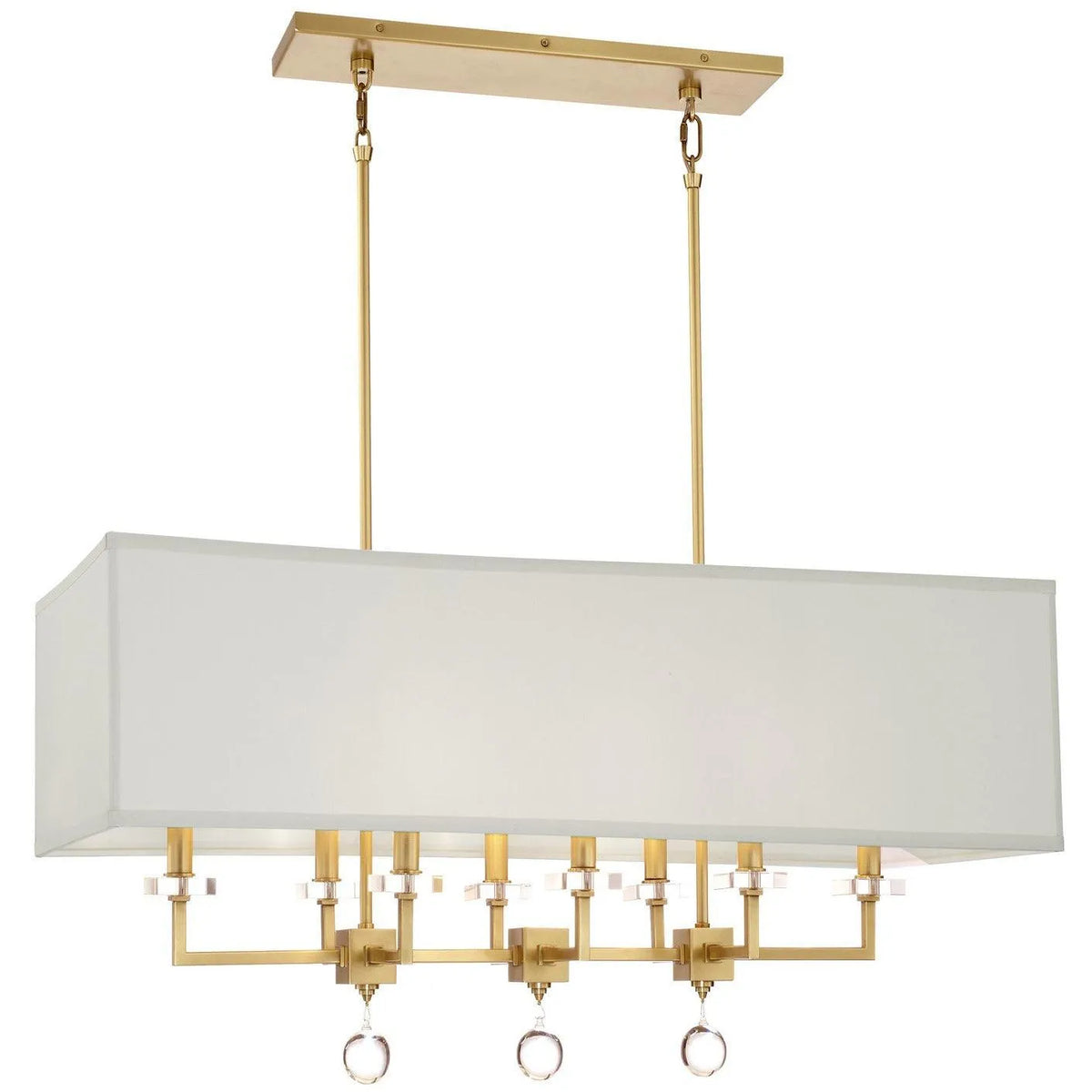 Crystorama - Paxton Eight Light Chandelier - 8109-AG | Montreal Lighting & Hardware