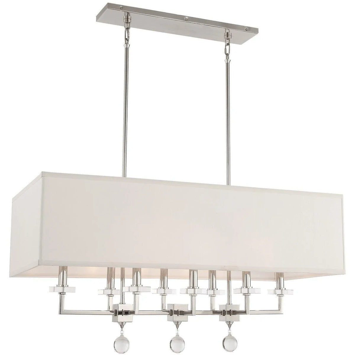 Crystorama - Paxton Eight Light Chandelier - 8109-PN | Montreal Lighting & Hardware