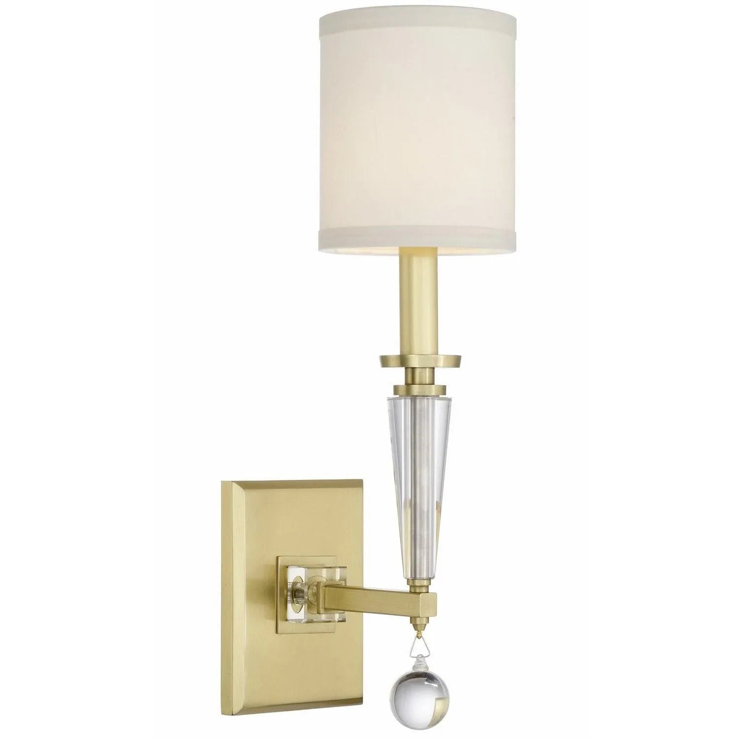 Crystorama - Paxton One Light Wall Mount - 8101-AG | Montreal Lighting & Hardware