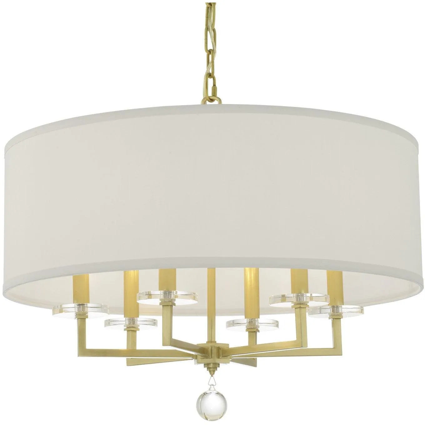 Crystorama - Paxton Six Light Chandelier - 8116-AG | Montreal Lighting & Hardware