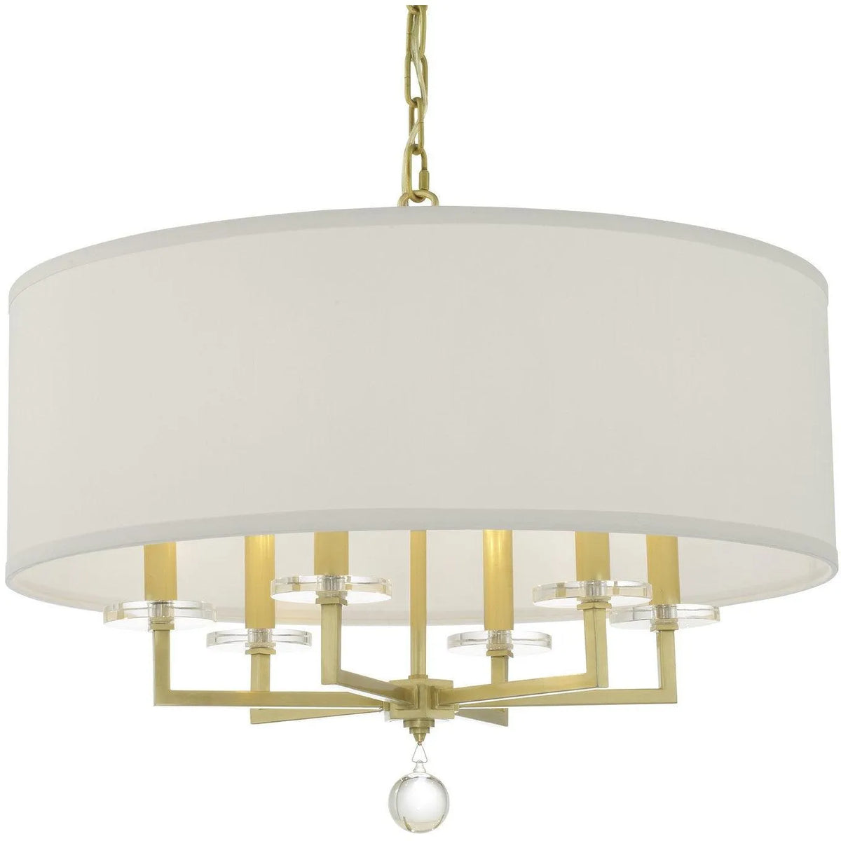 Crystorama - Paxton Six Light Chandelier - 8116-AG | Montreal Lighting & Hardware