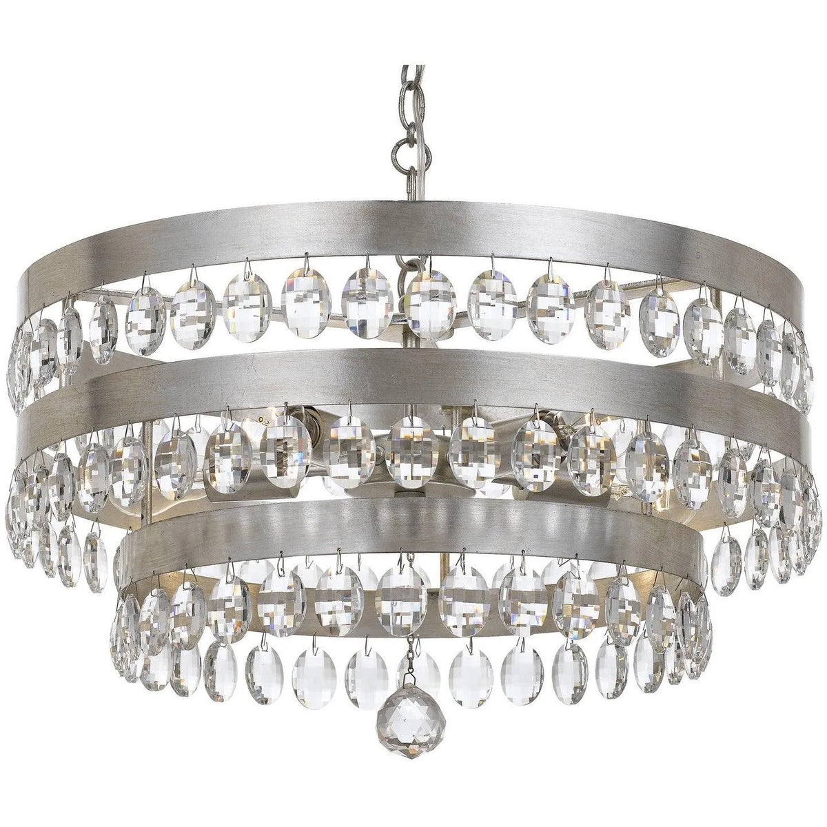 Crystorama - Perla Five Light Chandelier - 6106-SA | Montreal Lighting & Hardware