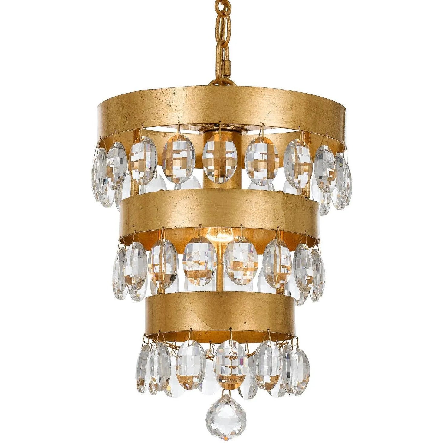 Crystorama - Perla One Light Mini Chandelier - 6103-GA | Montreal Lighting & Hardware