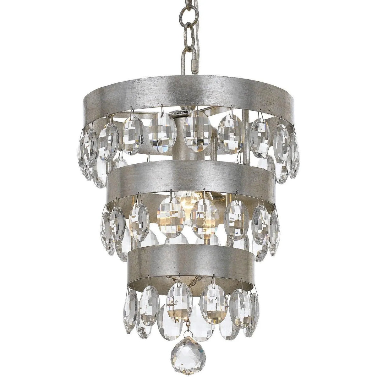 Crystorama - Perla One Light Mini Chandelier - 6103-SA | Montreal Lighting & Hardware