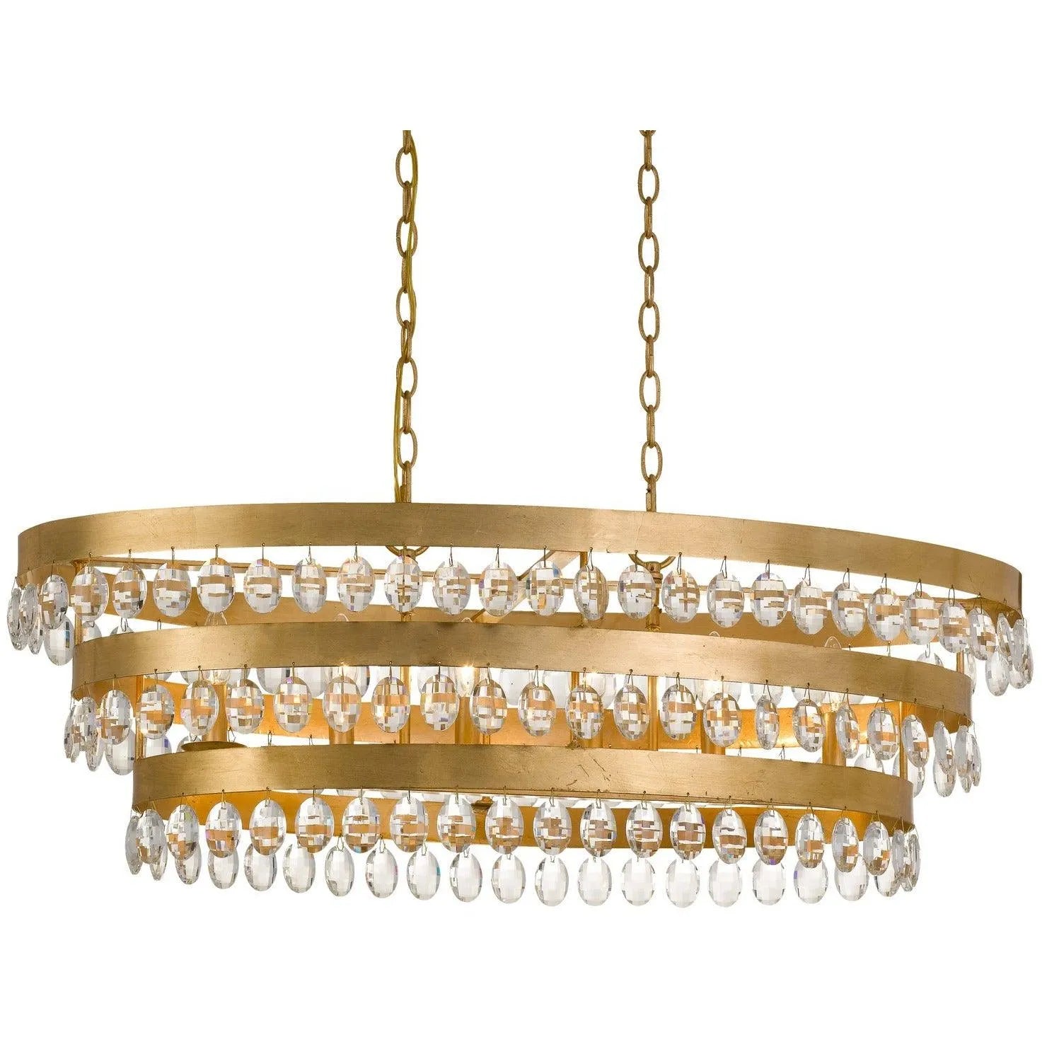 Crystorama - Perla Six Light Chandelier - 6107-GA | Montreal Lighting & Hardware