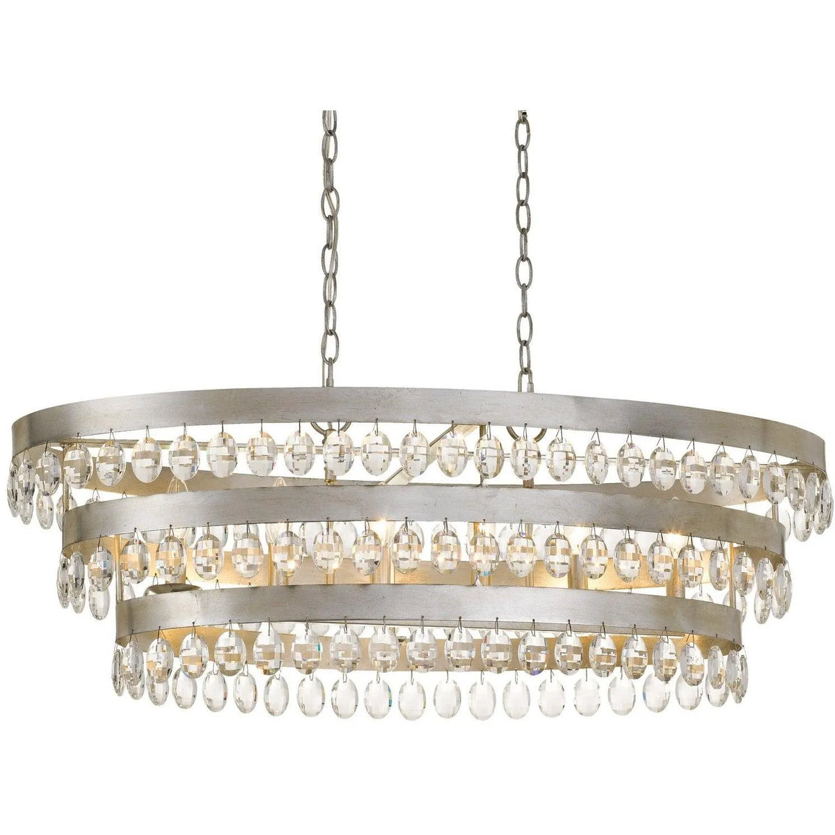 Crystorama - Perla Six Light Chandelier - 6107-SA | Montreal Lighting & Hardware