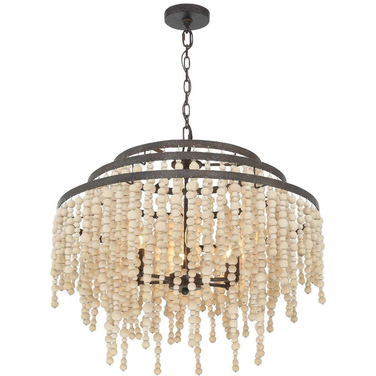 Crystorama - Poppy Six Light Chandelier - POP-A5076-FB | Montreal Lighting & Hardware