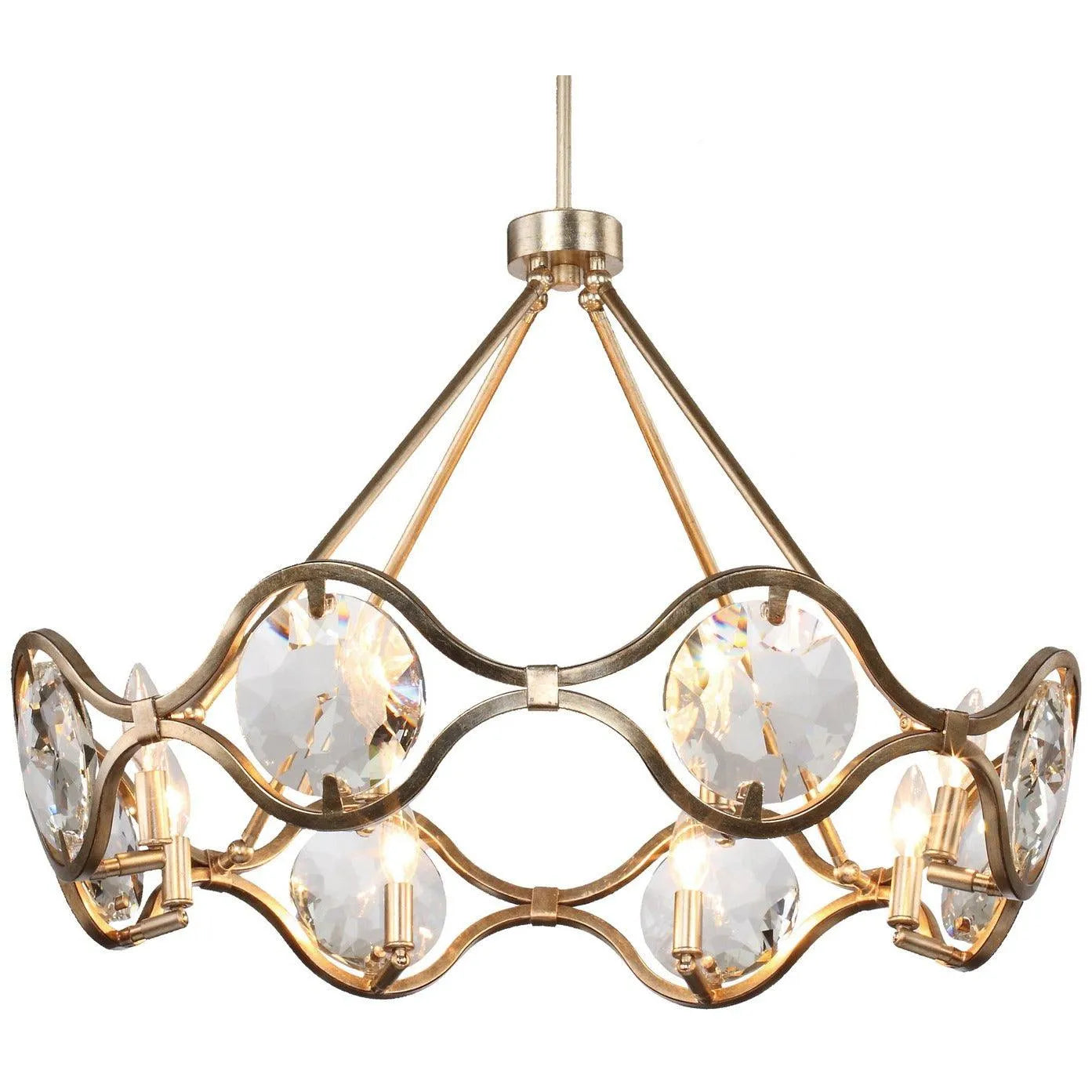 Crystorama - Quincy Eight Light Chandelier - QUI-7628-DT | Montreal Lighting & Hardware