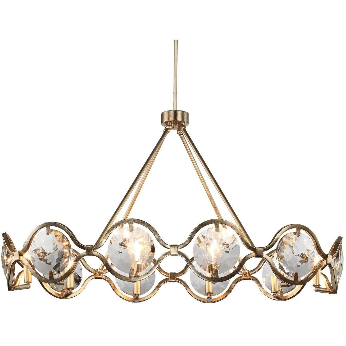 Crystorama - Quincy Ten Light Chandelier - QUI-7629-DT | Montreal Lighting & Hardware