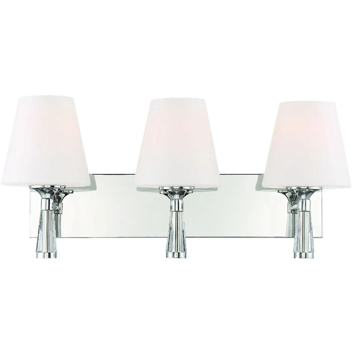 Crystorama - Ramsey Three Light Wall Mount - RAM-A3403-PN | Montreal Lighting & Hardware