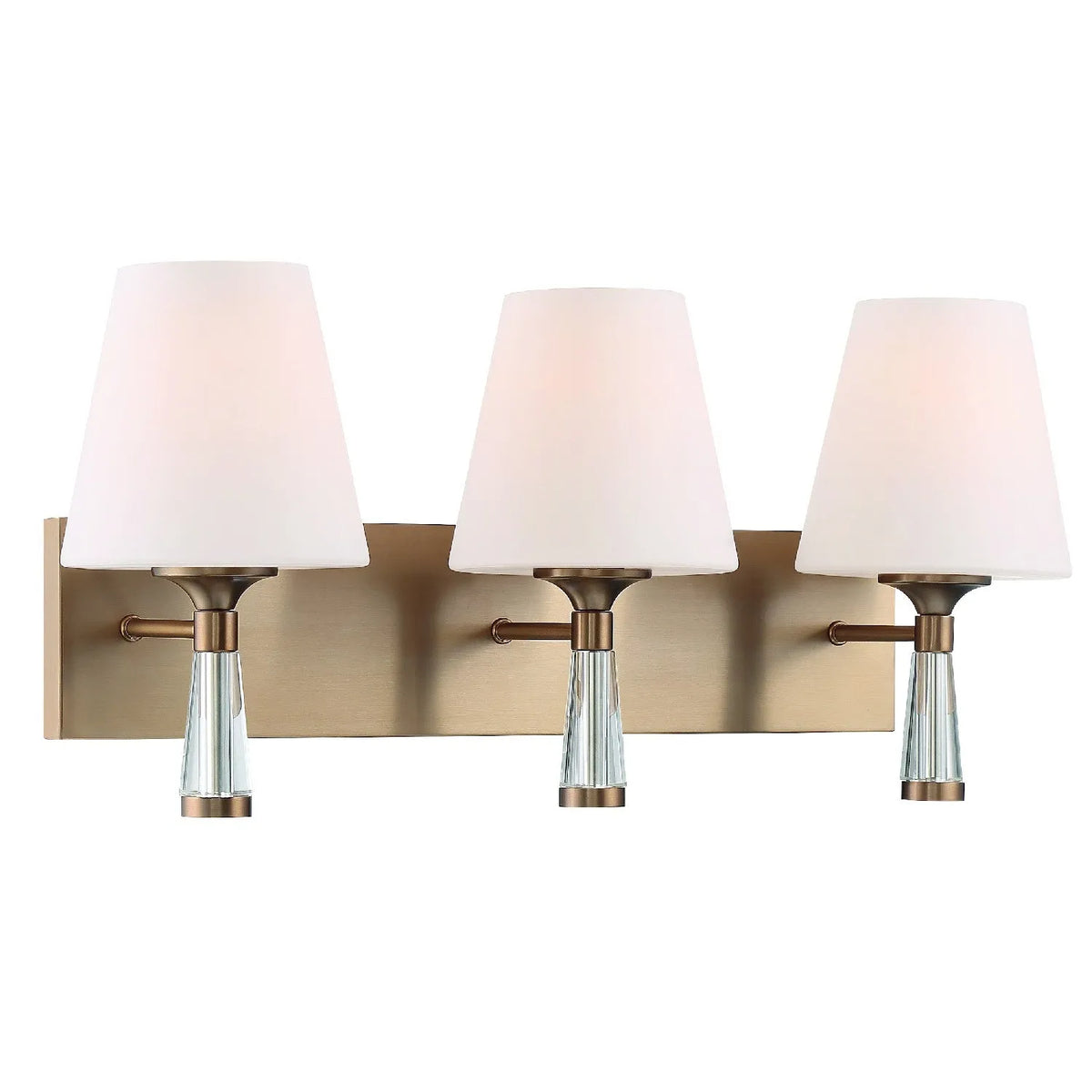 Crystorama - Ramsey Three Light Wall Mount - RAM-A3403-PN | Montreal Lighting & Hardware