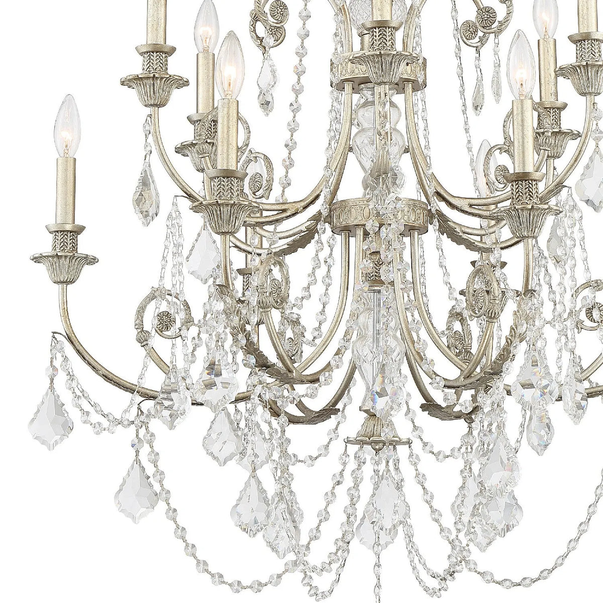 Crystorama - Regis 12 Light Chandelier - 5119-EB-CL-MWP | Montreal Lighting & Hardware