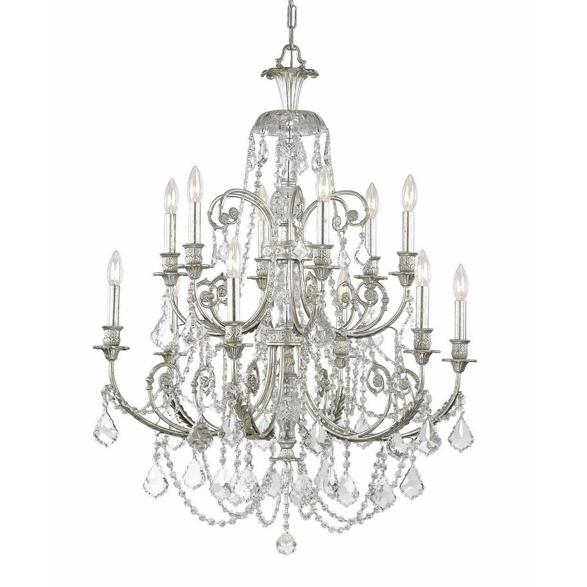 Crystorama - Regis 12 Light Chandelier - 5119-OS-CL-MWP | Montreal Lighting & Hardware