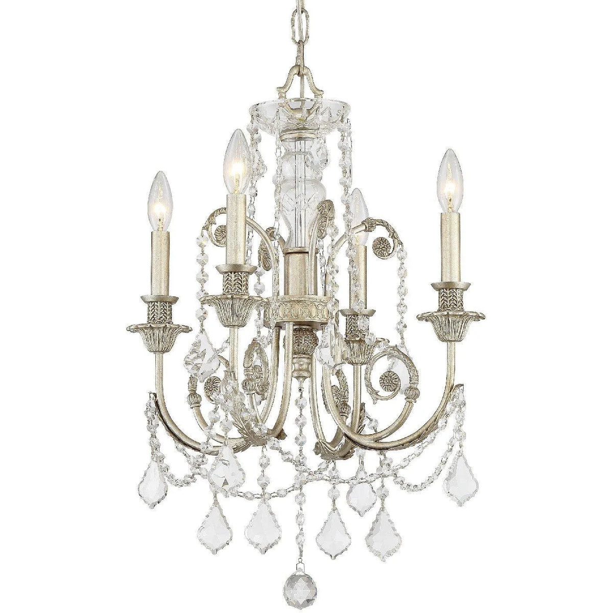 Crystorama - Regis Four Light Mini Chandelier - 5114-OS-CL-MWP | Montreal Lighting & Hardware