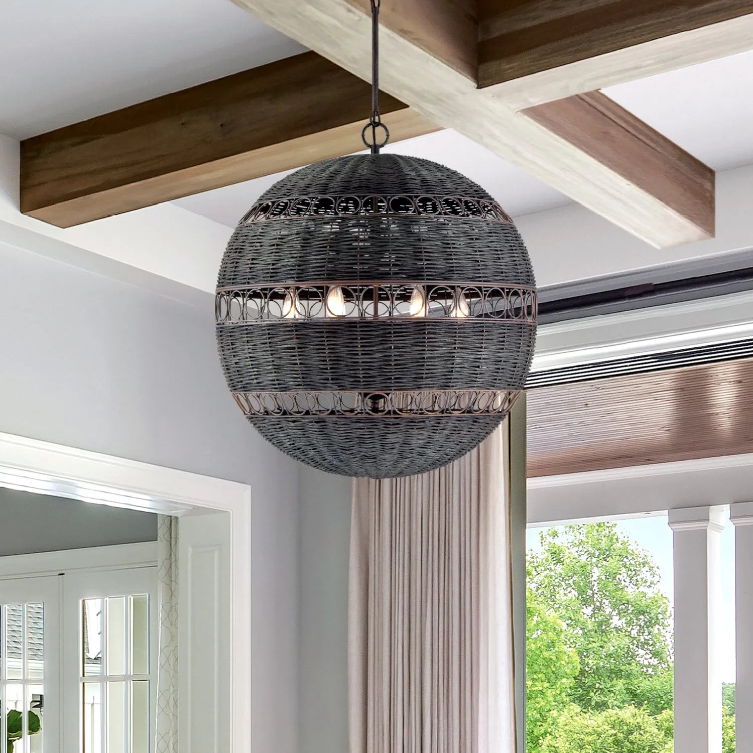 Crystorama - Remy Six Light Chandelier - REM-A5036-FB | Montreal Lighting & Hardware