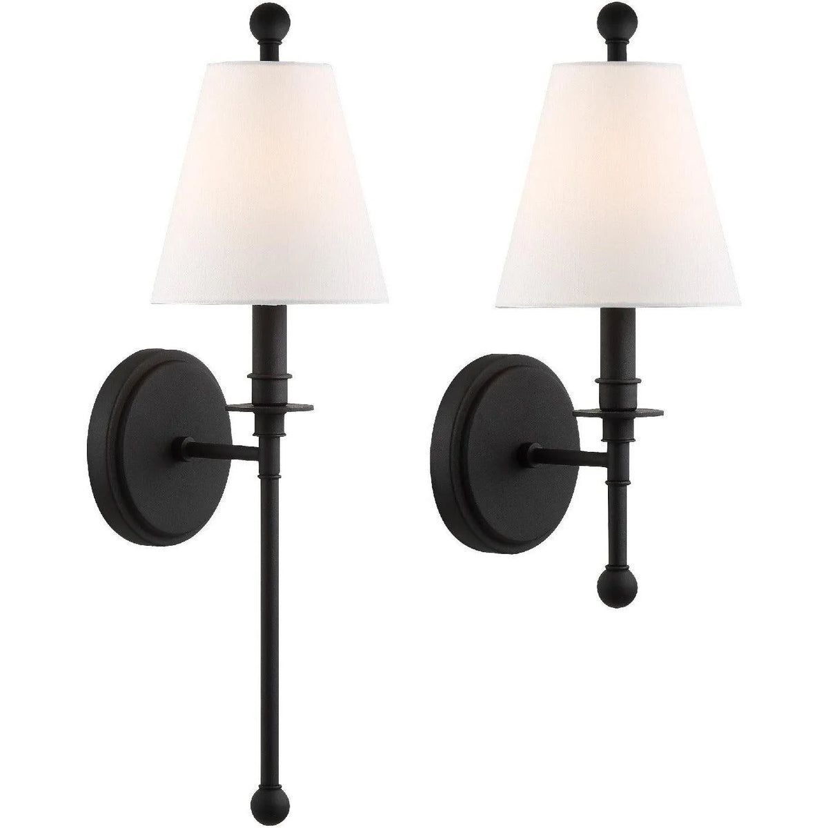 Crystorama - Riverdale One Light Wall Mount - RIV-382-BF | Montreal Lighting & Hardware