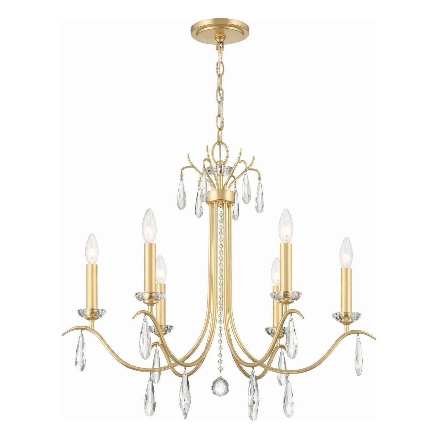 Crystorama - Rollins Chandelier - ROL-18816-GA | Montreal Lighting & Hardware