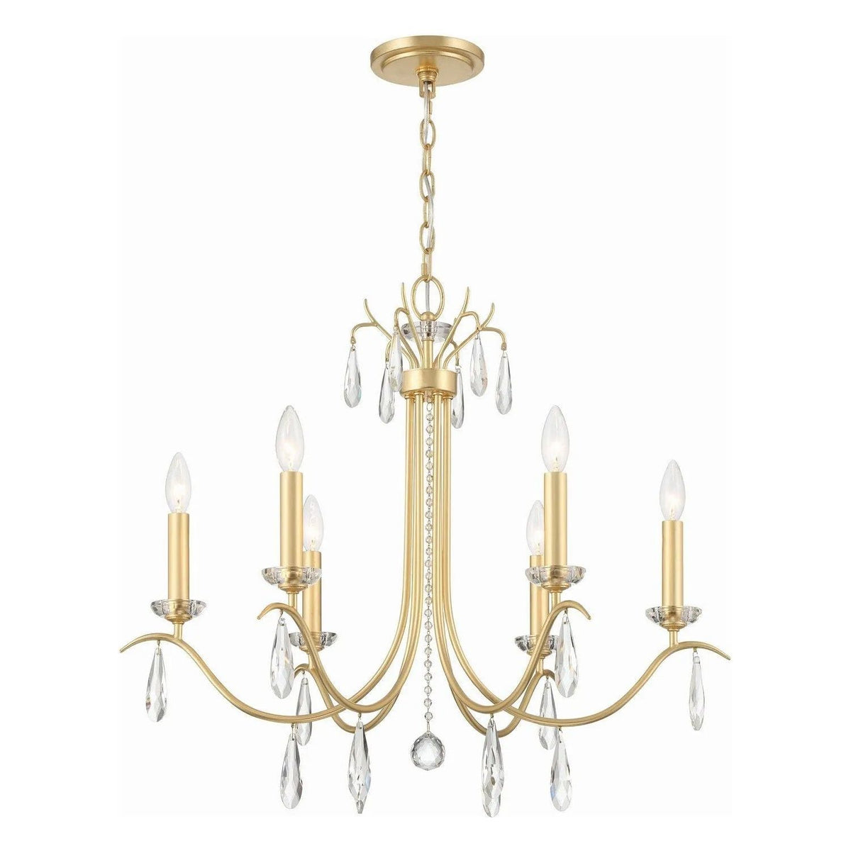 Crystorama - Rollins Chandelier - ROL-18816-GA | Montreal Lighting & Hardware