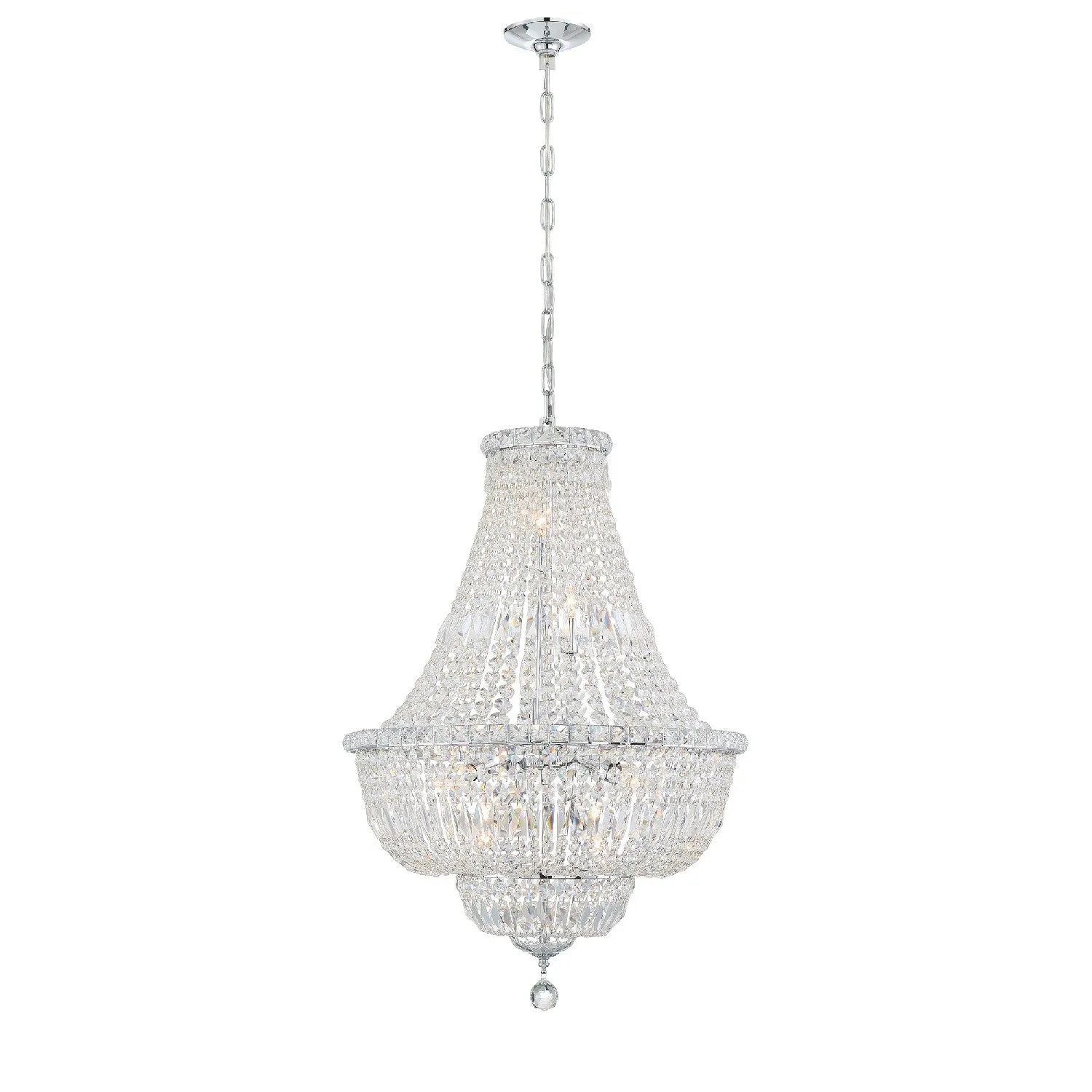 Crystorama - Rosyln Nine Light Chandelier - ROS-A1009-CH-CL-MWP | Montreal Lighting & Hardware