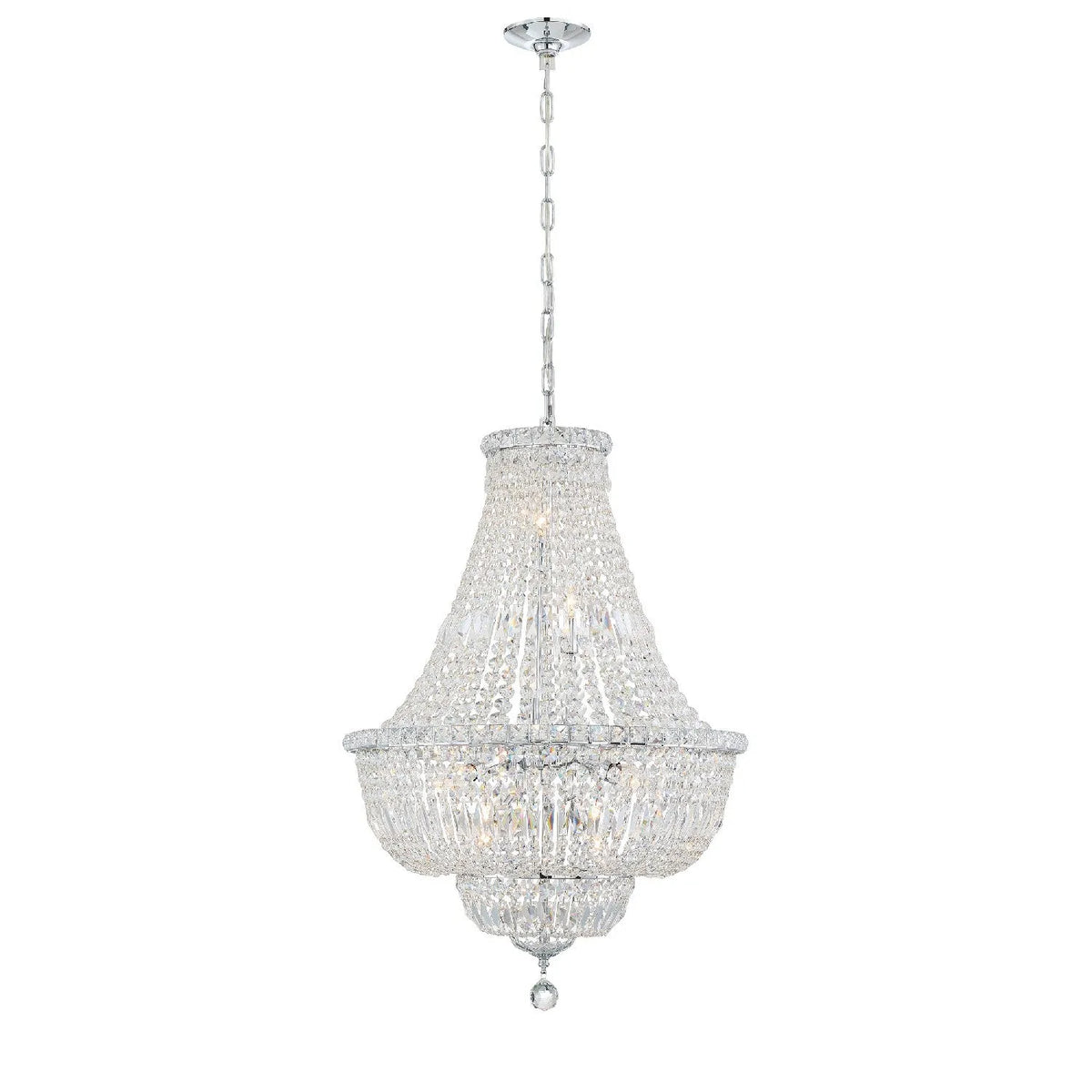 Crystorama - Rosyln Nine Light Chandelier - ROS-A1009-CH-CL-MWP | Montreal Lighting & Hardware