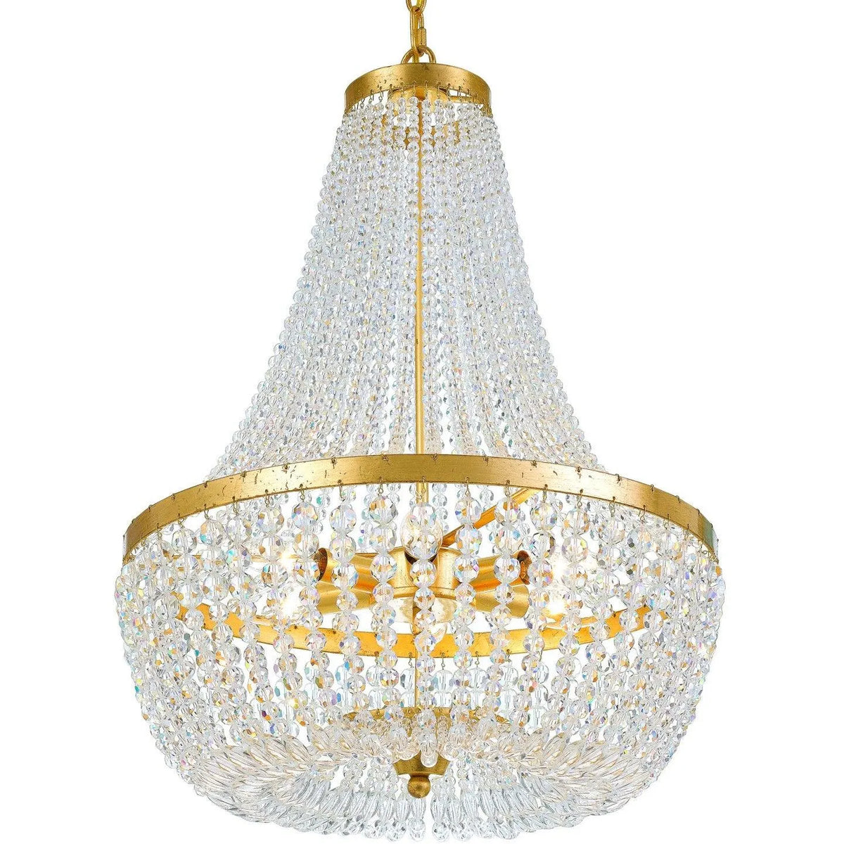 Crystorama - Rylee Six Light Chandelier - 608-GA | Montreal Lighting & Hardware