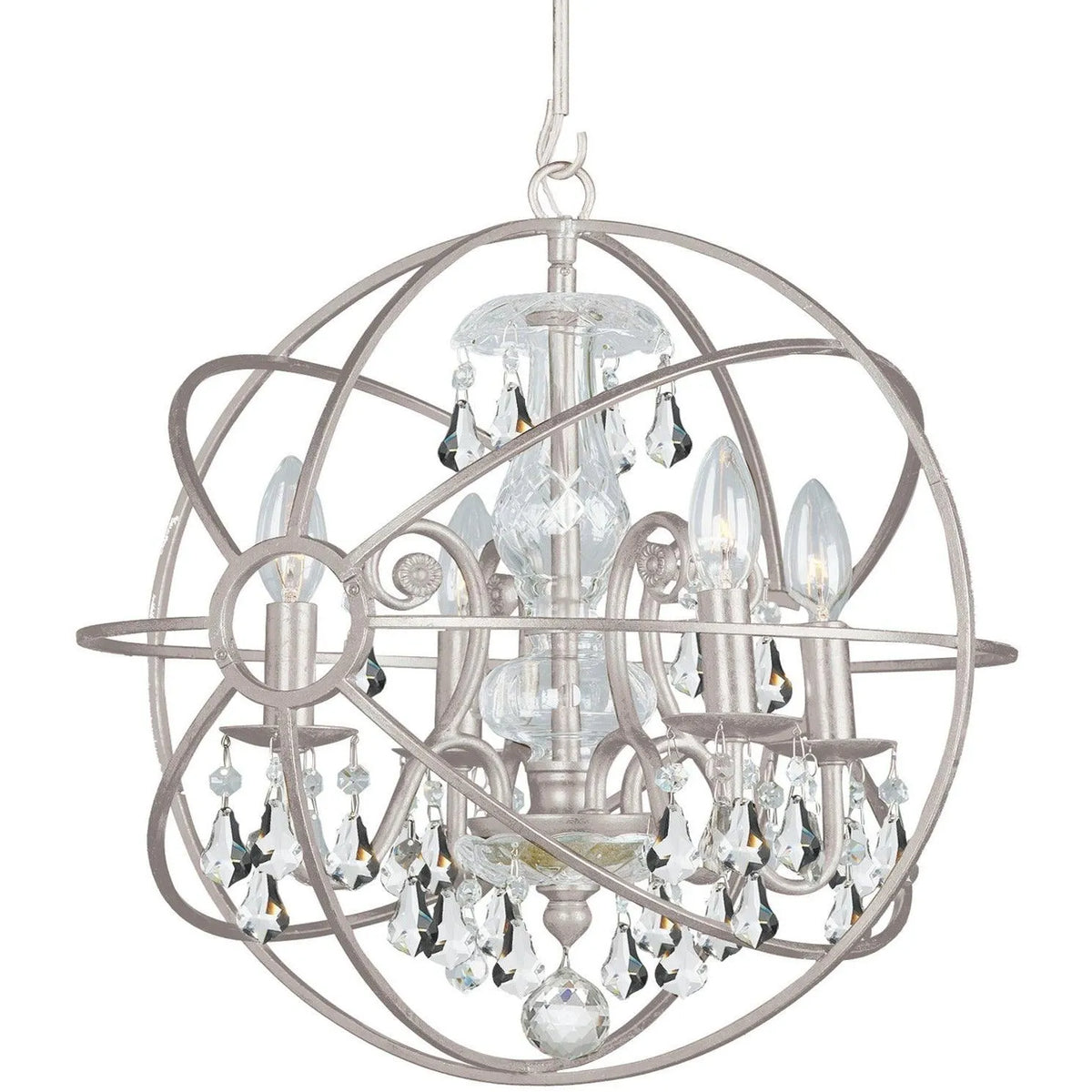 Crystorama - Solaris Four Light Mini Chandelier - 9025-OS-CL-MWP | Montreal Lighting & Hardware