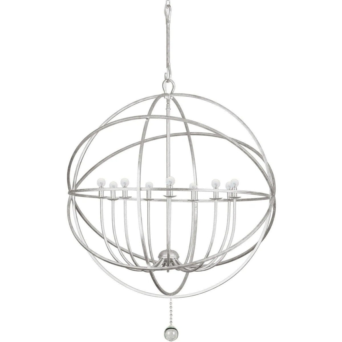 Crystorama - Solaris Nine Light Chandelier - 9229-OS | Montreal Lighting & Hardware