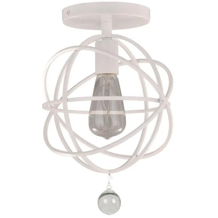 Crystorama - Solaris One Light Ceiling Mount - 9220-WW_CEILING | Montreal Lighting & Hardware