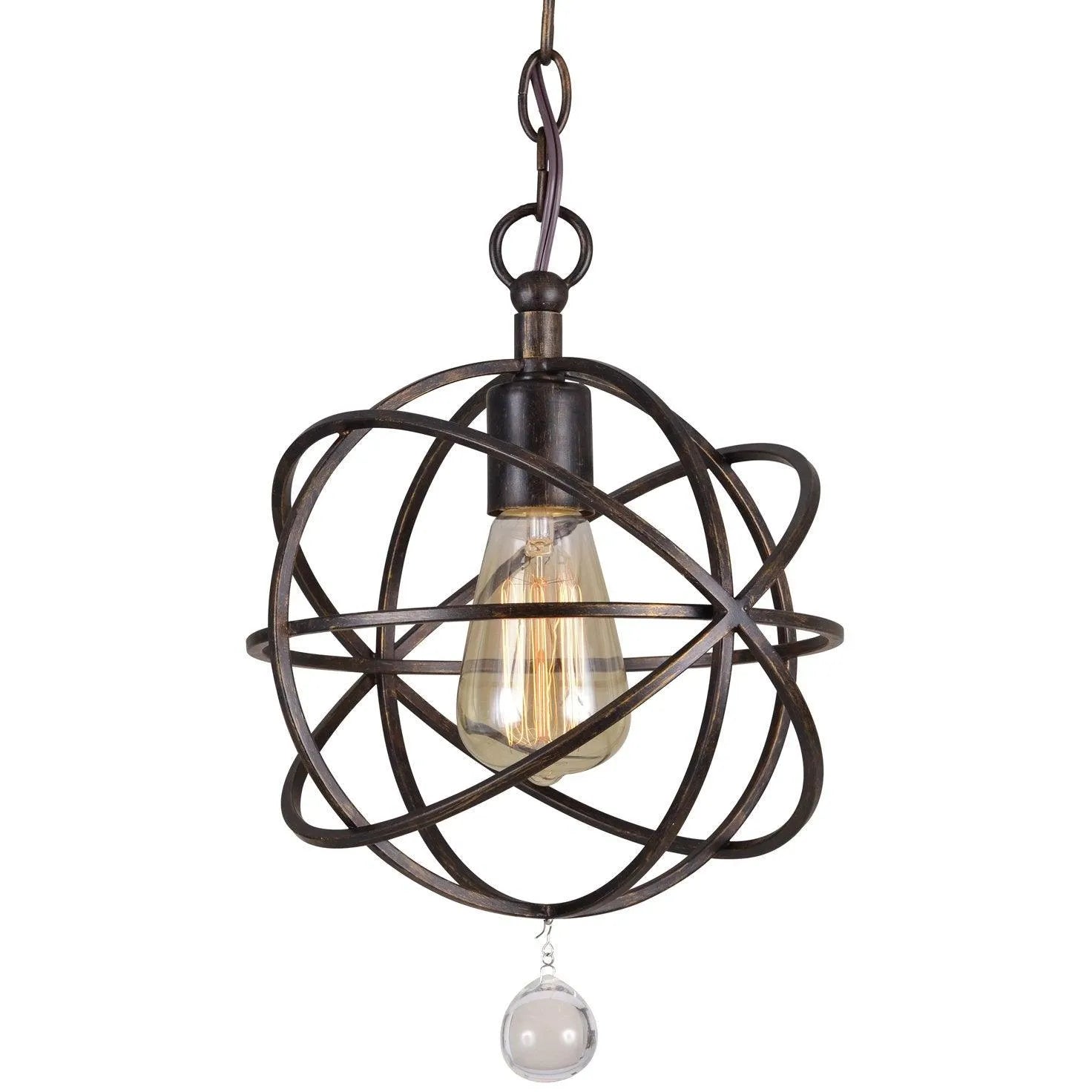 Crystorama - Solaris One Light Pendant - 9220-EB | Montreal Lighting & Hardware