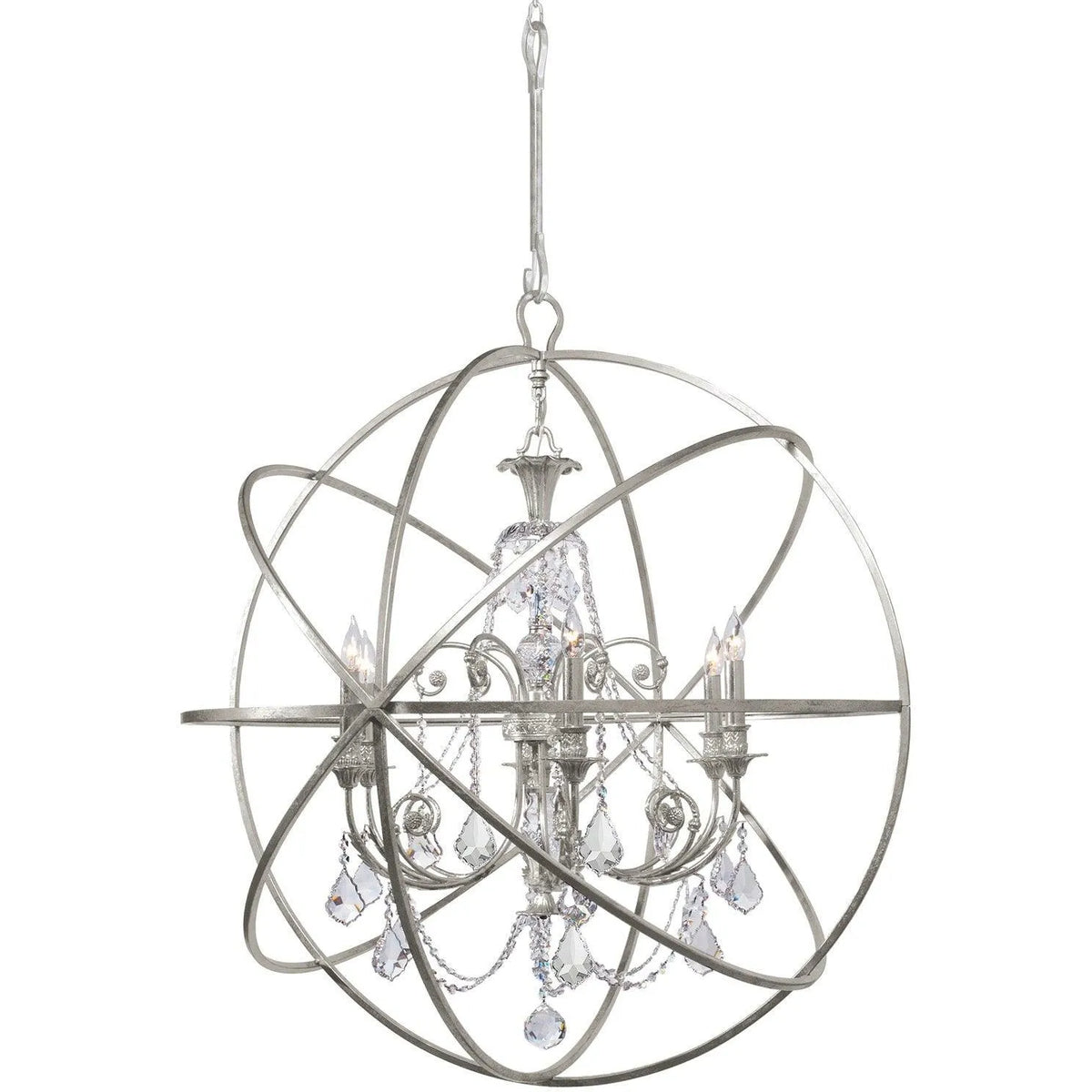 Crystorama - Solaris Six Light Chandelier - 9219-OS-CL-MWP | Montreal Lighting & Hardware