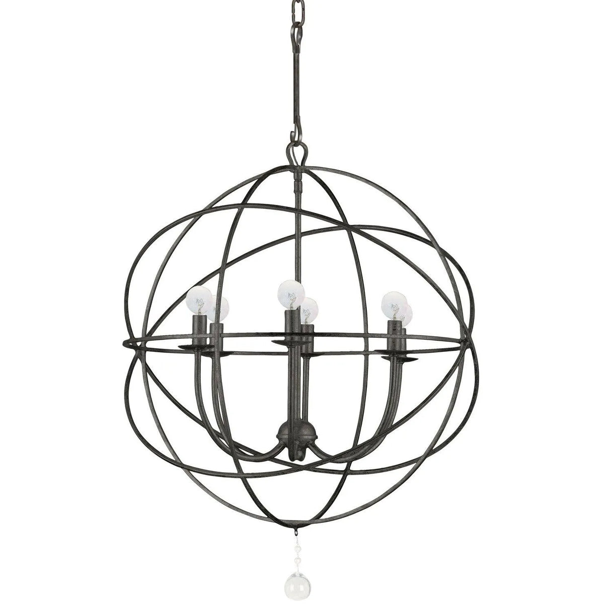 Crystorama - Solaris Six Light Chandelier - 9226-EB | Montreal Lighting & Hardware