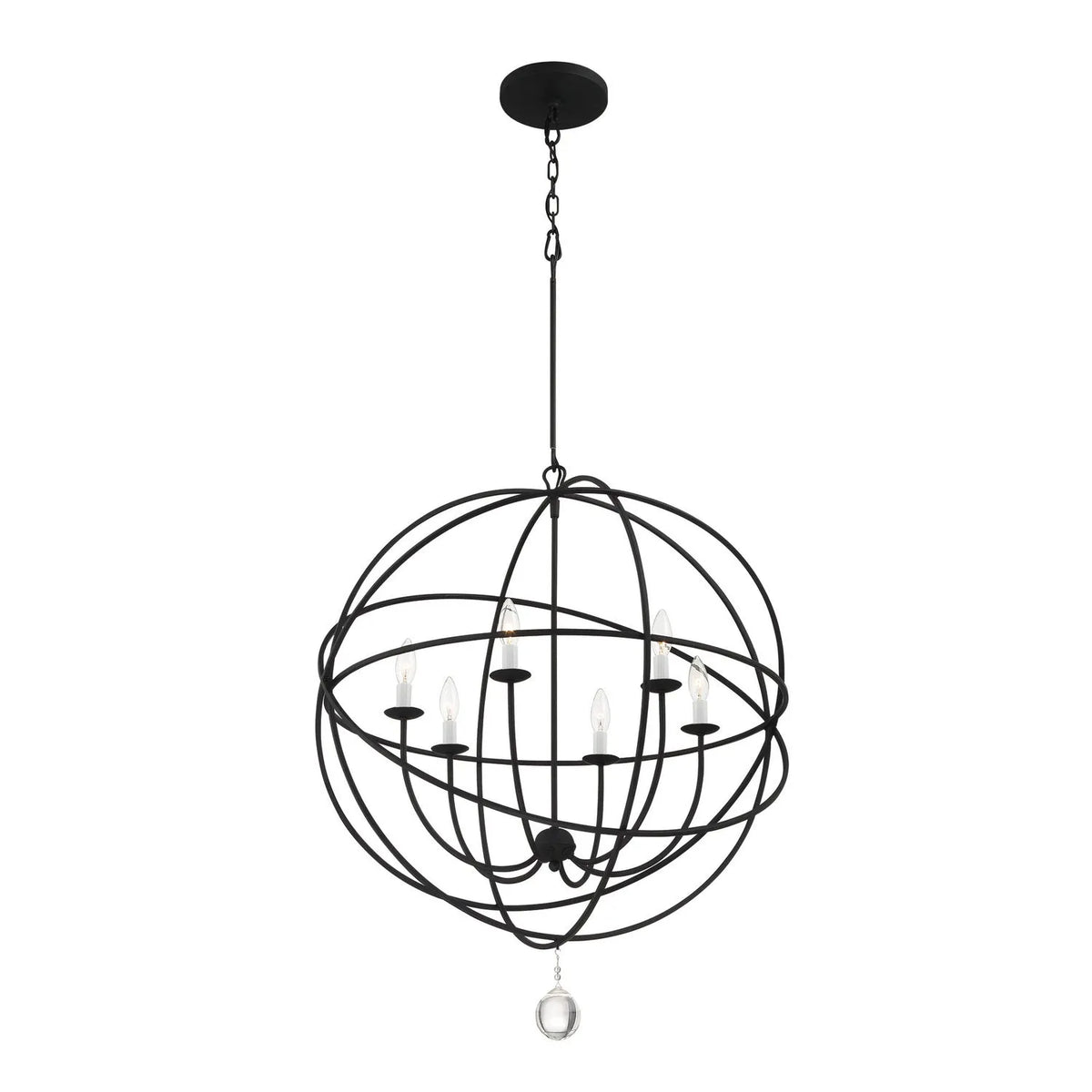 Crystorama - Solaris Six Light Chandelier - 9226-EB | Montreal Lighting & Hardware