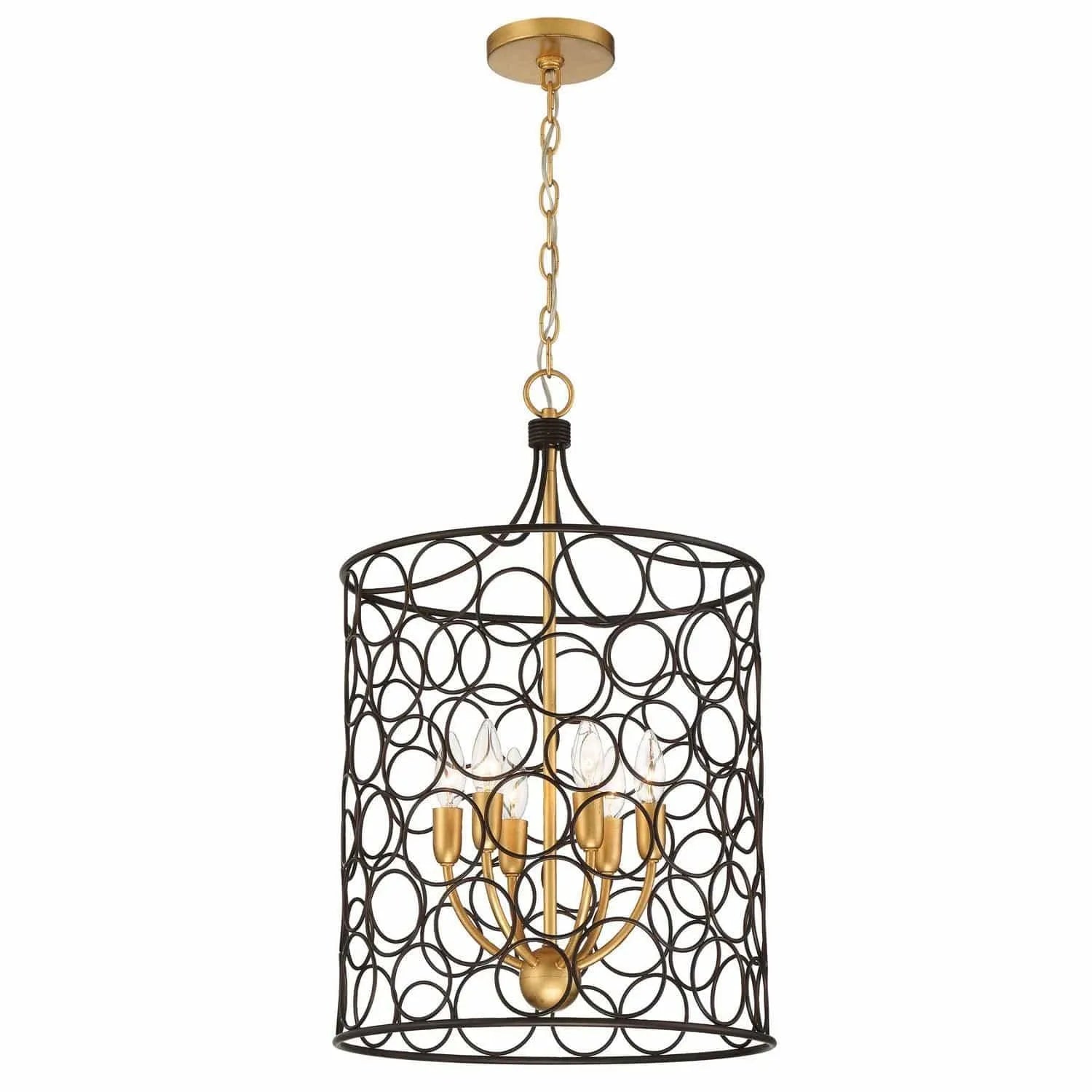 Crystorama - Stemmons Lantern - STM-B5106-BZ-GA | Montreal Lighting & Hardware