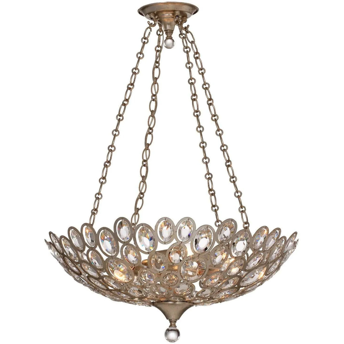 Crystorama - Sterling Five Light Chandelier - 7587-DT | Montreal Lighting & Hardware