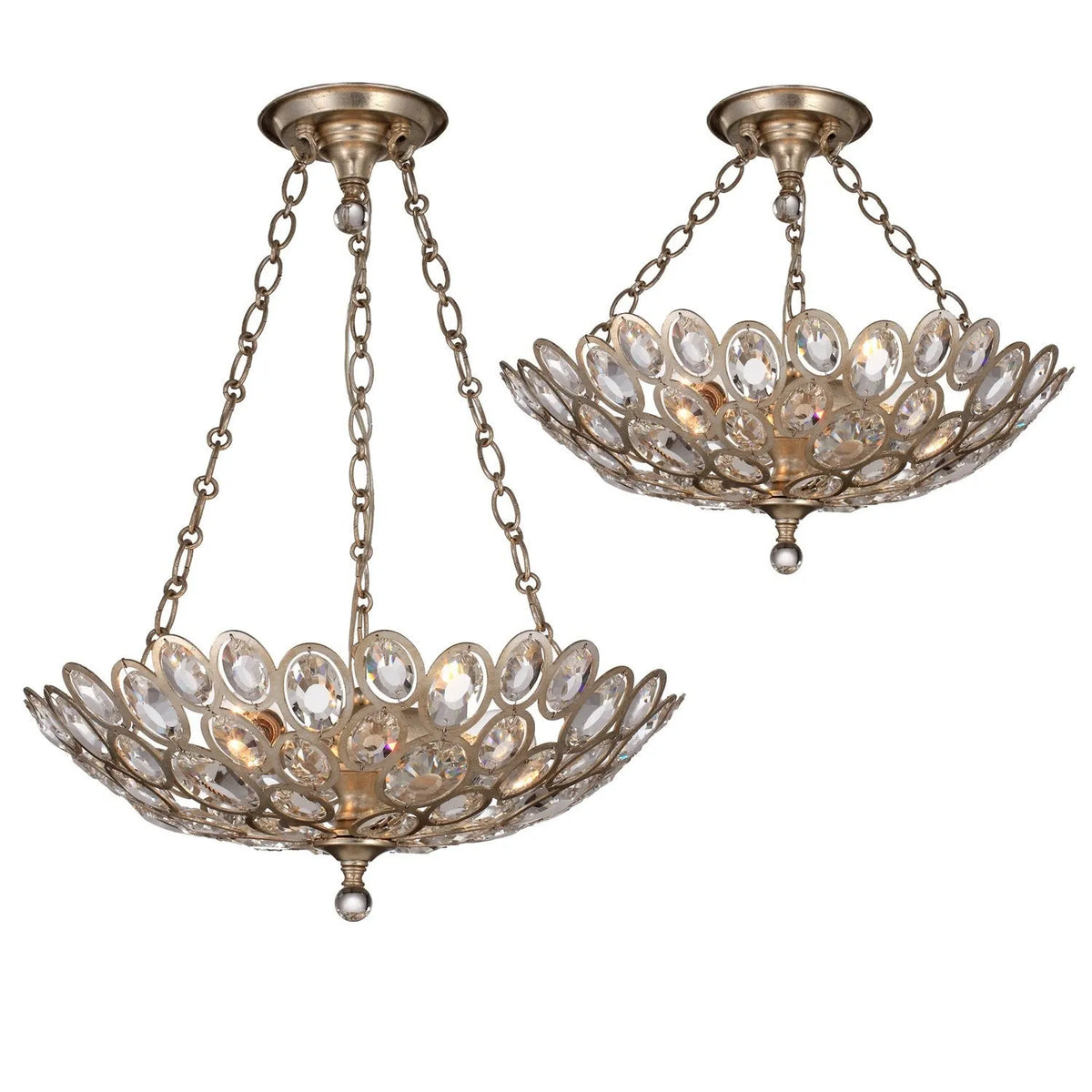 Crystorama - Sterling Three Light Chandelier - 7584-DT | Montreal Lighting & Hardware