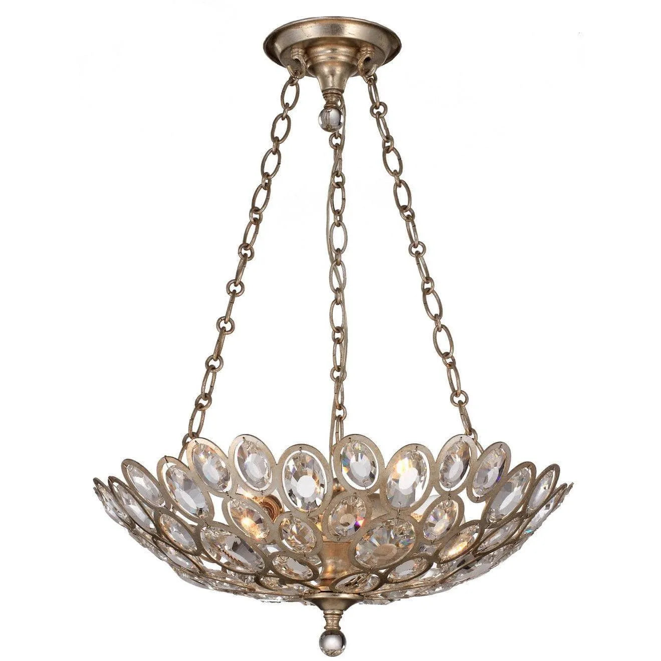 Crystorama - Sterling Three Light Chandelier - 7584-DT | Montreal Lighting & Hardware