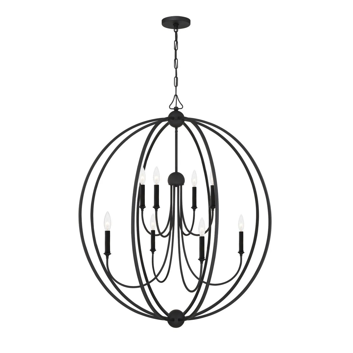 Crystorama - Sylvan Eight Light Chandelier - 2246-DB | Montreal Lighting & Hardware