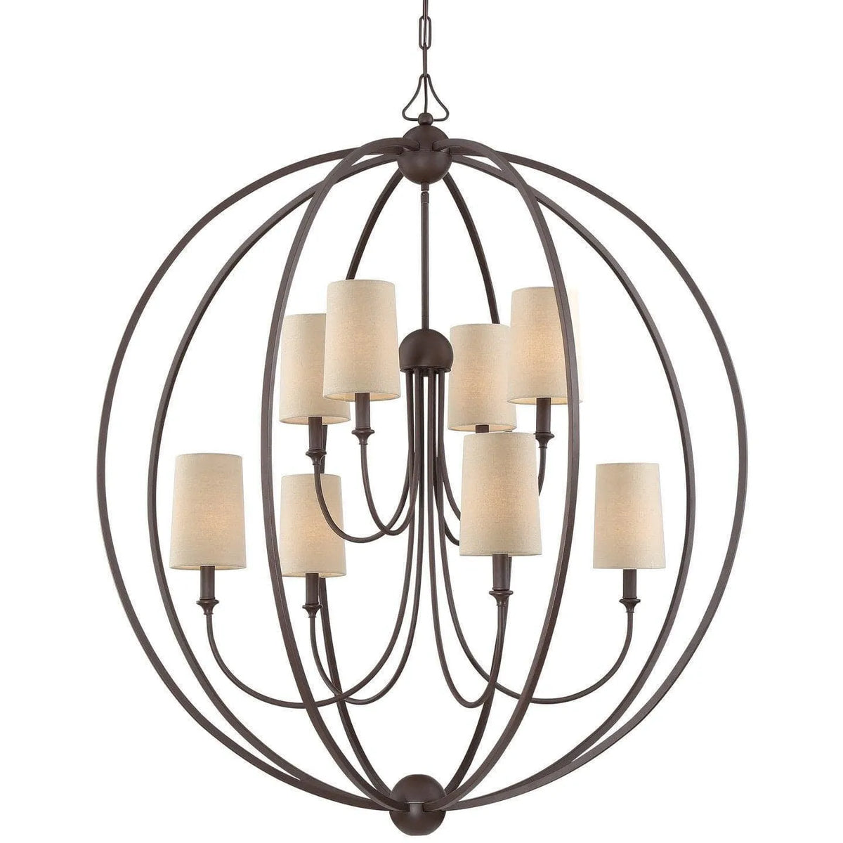 Crystorama - Sylvan Eight Light Chandelier - 2246-DB | Montreal Lighting & Hardware