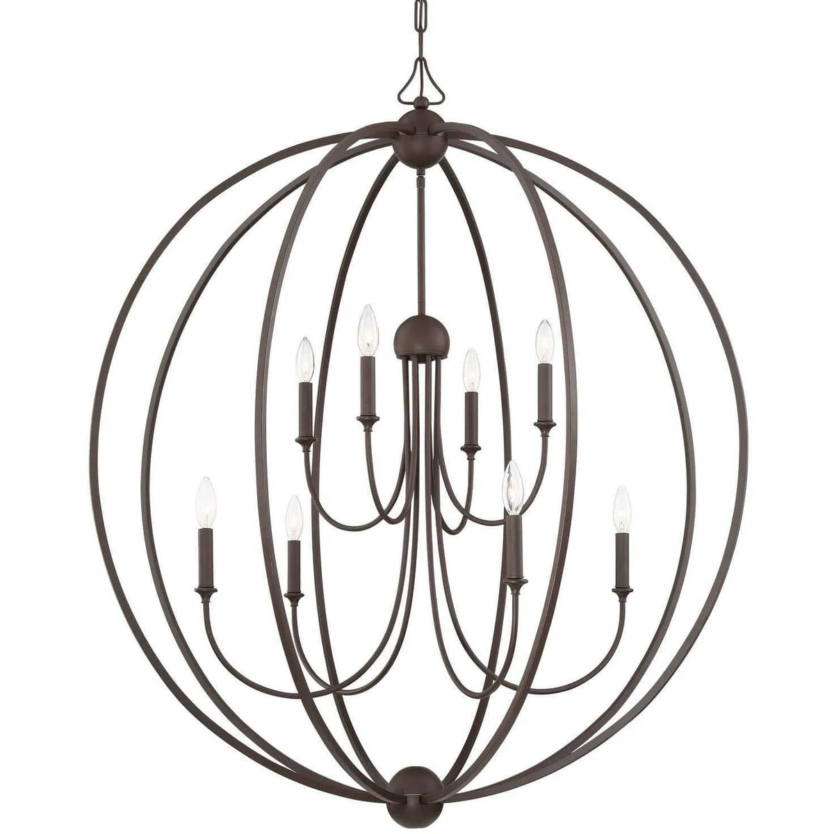 Crystorama - Sylvan Eight Light Chandelier - 2246-DB_NOSHADE | Montreal Lighting & Hardware