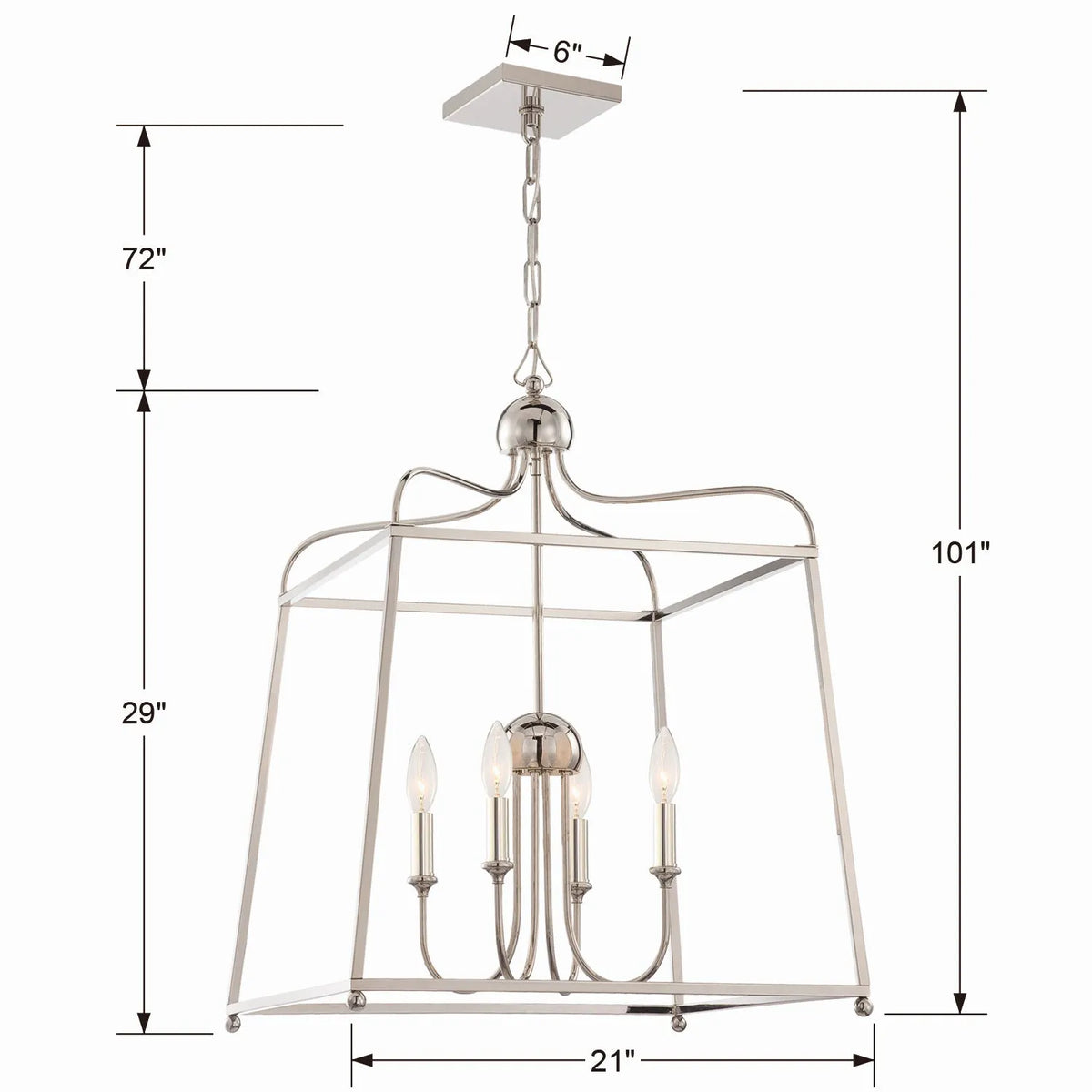 Crystorama - Sylvan Four Light Chandelier - 2244-DB | Montreal Lighting & Hardware