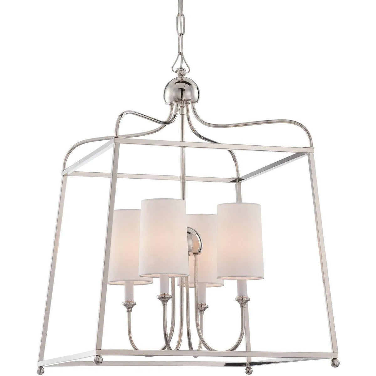 Crystorama - Sylvan Four Light Chandelier - 2244-PN | Montreal Lighting & Hardware