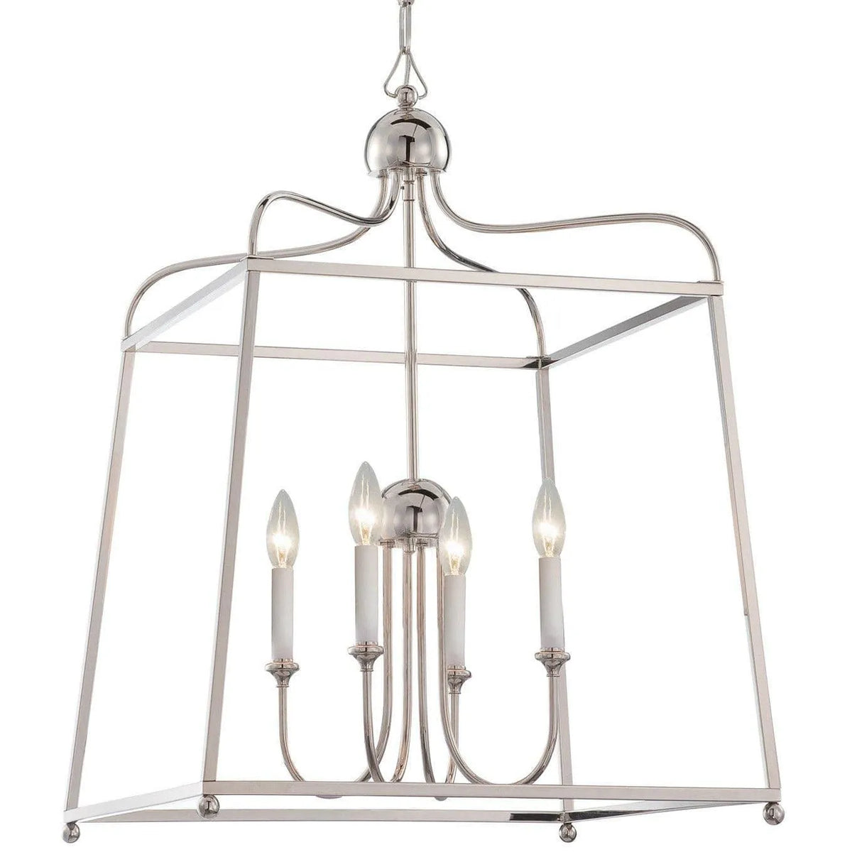 Crystorama - Sylvan Four Light Chandelier - 2244-PN_NOSHADE | Montreal Lighting & Hardware