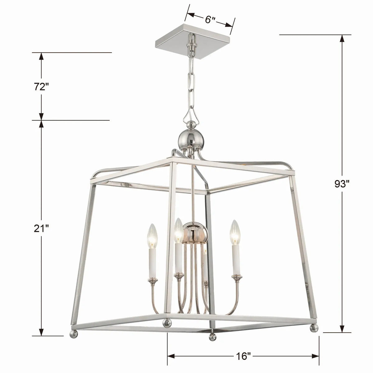 Crystorama - Sylvan Four Light Chandelier - 2245-DB | Montreal Lighting & Hardware