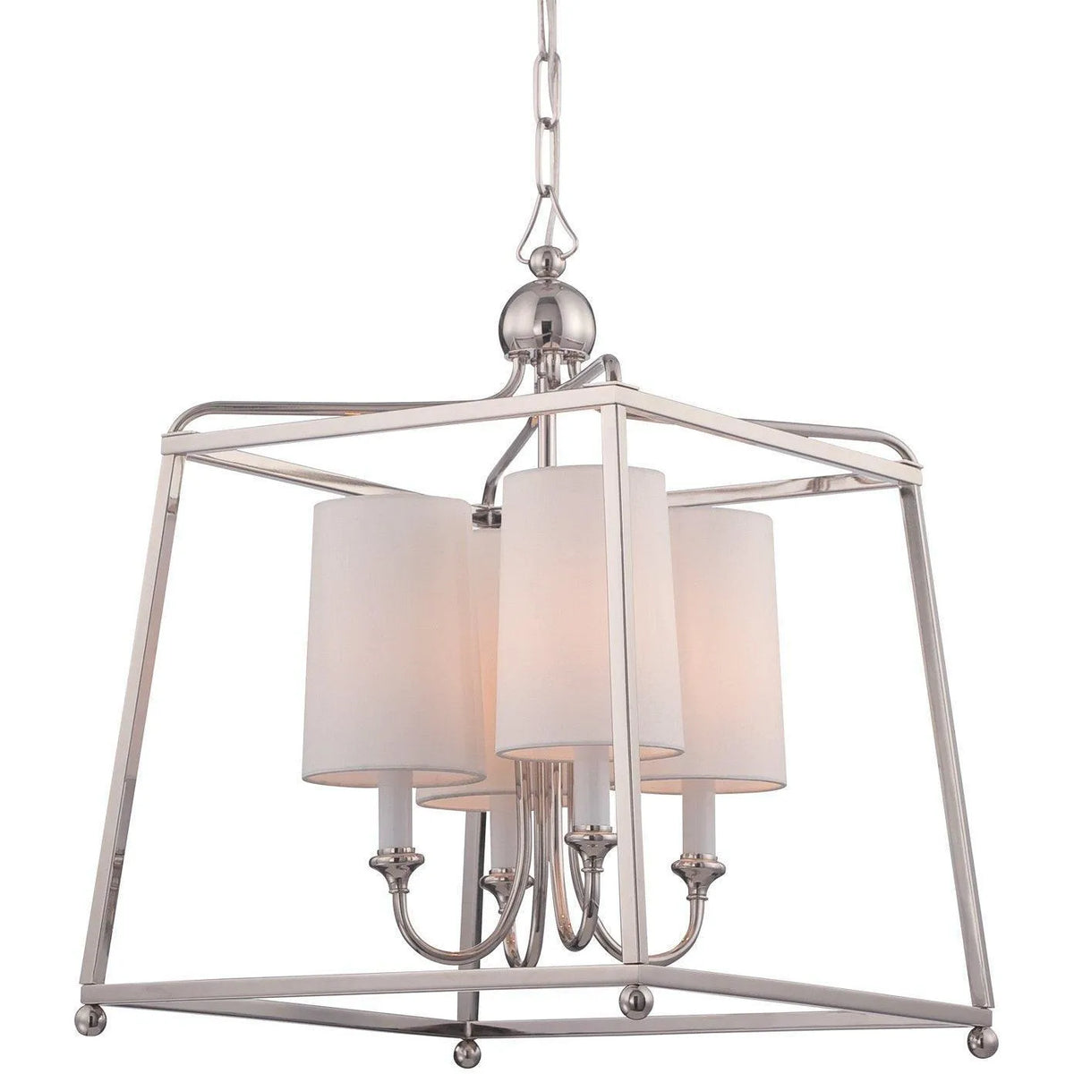 Crystorama - Sylvan Four Light Chandelier - 2245-PN | Montreal Lighting & Hardware