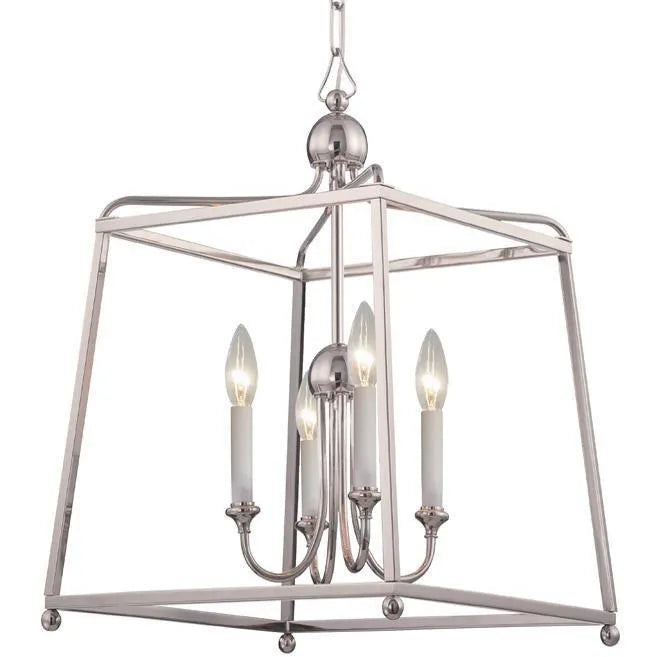 Crystorama - Sylvan Four Light Chandelier - 2245-PN_NOSHADE | Montreal Lighting & Hardware