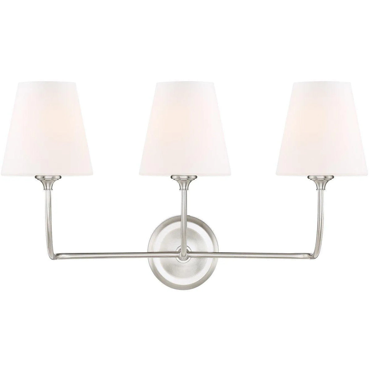 Crystorama - Sylvan Three Light Bathroom Vanity - 2443-OP-BN | Montreal Lighting & Hardware